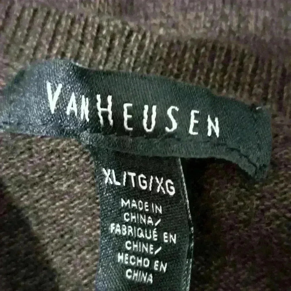 Men’s Argyle Van Heusen Sweater sz XL - Picture 5 of 7